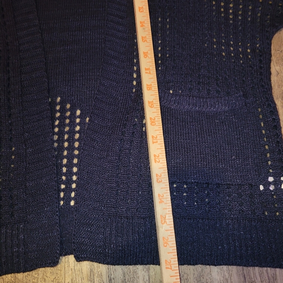 Maurices Americana Star Dolman Open Knit Cardigan Sweater Womens Size S/M - Picture 9 of 9